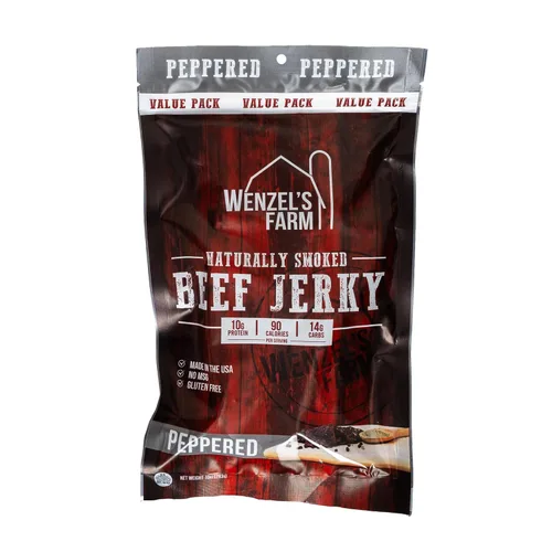 Miniatura 4 de Wenzel's Farm - Cecina de res original 10 oz. Ahumada naturalmente Sin MSG, rellenos, aglutinantes, colores artificiales Sin gluten