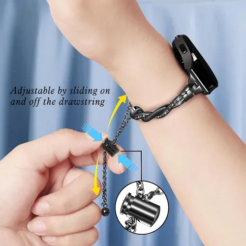 Miniatura 5 de Correa brillante de 0.787 in Galaxy Watch 7 6 5 4 FE para Samsung Galaxy Watch 7 6 5 4 Band 1.575 in 1.732 in, pulsera delgada y elegante para mujer