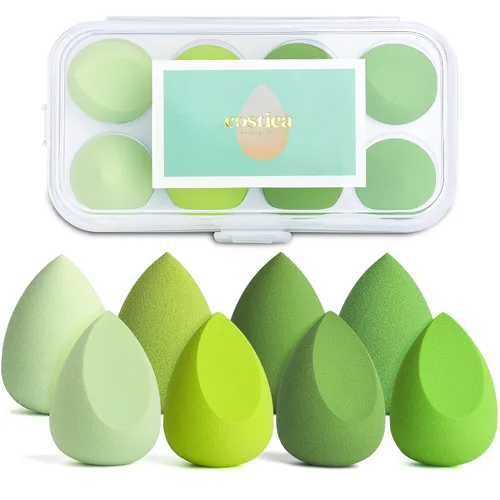 Miniatura 8 de COSTICA - Juego de esponjas de maquillaje, esponja de belleza, licuadora de maquillaje impecable para líquidos, multicolor, 4 piezas, serie