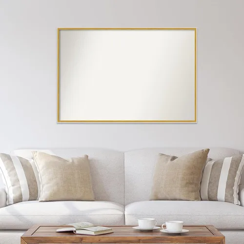 Miniatura 481 de Amanti Art Espejo de baño blanco para sobre el fregadero, 32 x 45 pulgadas, espejo de tocador rectangular blanco esbelto, marco de madera moderno