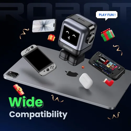 Miniatura 6 de UGREEN Uno - Bloque de cargador USB C de 30 W, cargador rápido compacto robot GaN para iPhone 17, regalos para mujeres y hombres, compatible