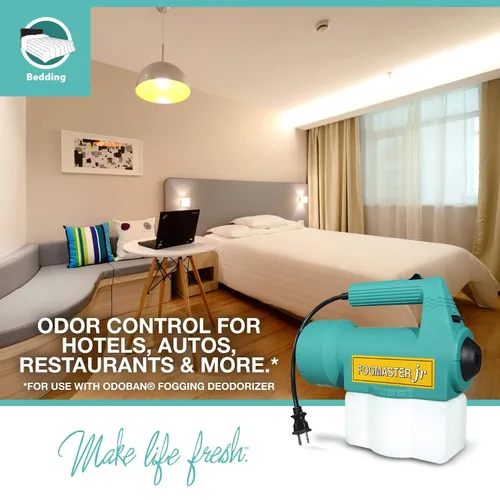 Miniatura 2 de OdoBan Fogmaster Jr. Nebulizador eléctrico de mano para control de olores y desodorización, fabricado en los Estados Unidos