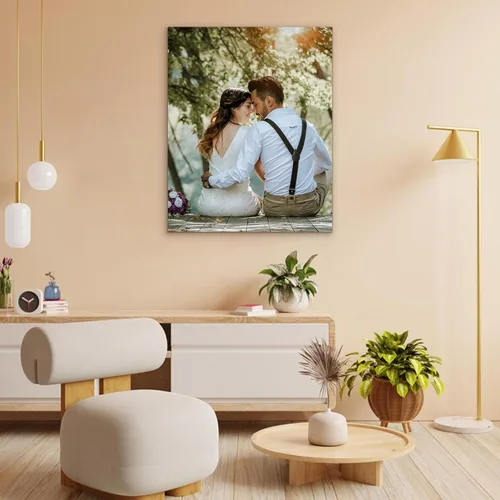 Miniatura 3 de WEGA Impresiones en lienzo personalizadas con tus fotos (enmarcada de 6 x 8 pulgadas), carga tu imagen/foto, regalos de fotos personalizados