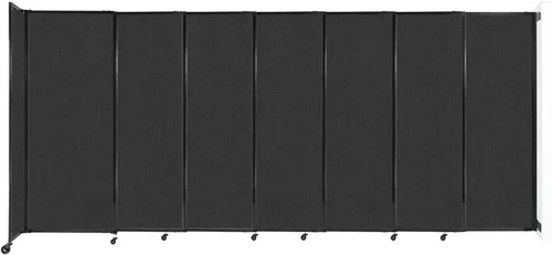 Miniatura 127 de Divisor de habitación de pared recta deslizante montado en la pared Anchos ajustables Ruedas de bloqueo Separador de habitación Paneles