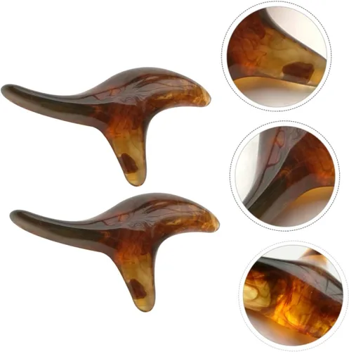 Miniatura 2 de HEALLILY 2 unids Triceratops Masajeador Masajeadores Herramientas de Masaje de Mano Manual de Acupoint Herramienta de Masaje de Cera de Abejas