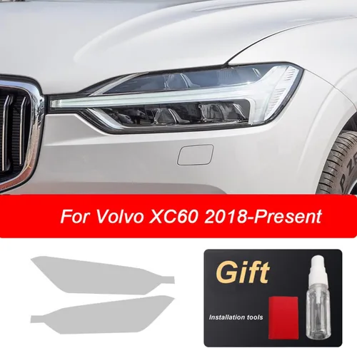 Miniatura 5 de JCAKES Película protectora para faros delanteros de coche, etiqueta transparente de TPU, para Volvo XC90 XC40 XC60 V60 2014-presente Accesorios