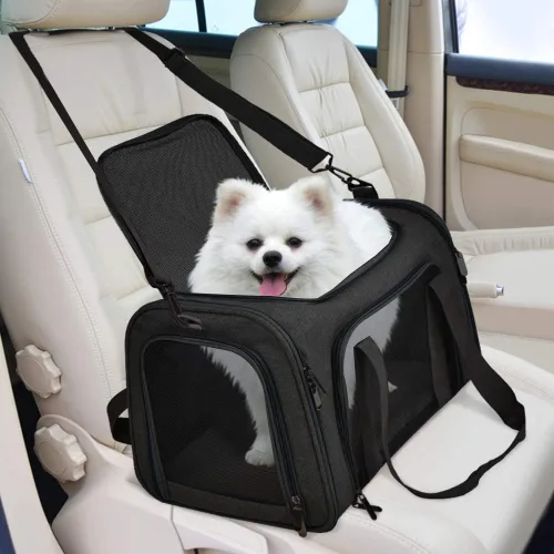 Miniatura 5 de Transportador Henkelion para Gatos y Perros Portador de Mascotas para Gatos / Perros Pequeños / Medianos Cachorros (Hasta 15lbs), Portador de Perros