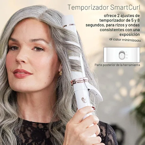 Miniatura 3 de T3 CurlWrap Automatic Rotating Curling Iron with Longer Barrel, 2 Timer Settings, 9 Heat Settings, Auto-Rotating Ceramic Barrel and Ion Generator