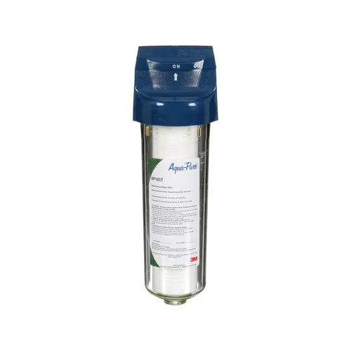 3M Aqua-Pure AP101T Armazón completo con filtro de agua transparente para toda la casa, ideal para hogares con 1-2 baños, cartucho de inserción