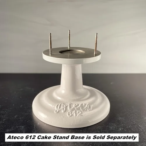 Miniatura 4 de Ateco 608 REVOLVING Cake Decorating soporte, 11" Ronda, apto para uso alimentario de plástico Base & parte superior