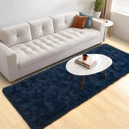 Miniatura 25 de Nuttumico Alfombras de Pasillo Suaves de 2x4 Pies para Dormitorio y Sala de Estar, Alfombra Mullida de Felpa, Alfombras de Área Antideslizantes Tie