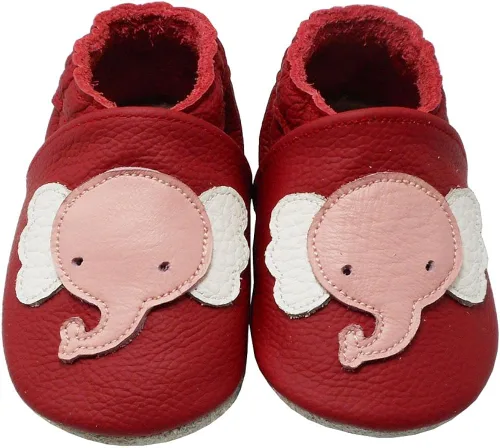Miniatura 2 de YALION - Mocasines de cuero suave para bebés, niños y niñas, para gatear y dar sus primeros pasos