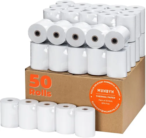 Miniatura 22 de MUNBYN Papel térmico de 3 1/8 x 230 pies, 10 rollos de papel de recibo compatibles con Star Micronics TSP100 TSP143 Epson impresora de recibos