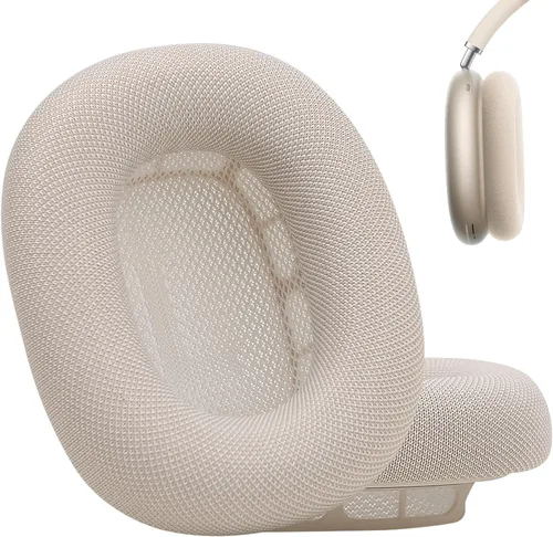 Miniatura 14 de Almohadillas de silicona mejoradas para auriculares AirPods Max 2024, almohadillas cubiertas de cuero proteico con silicona y espuma viscoelástica e