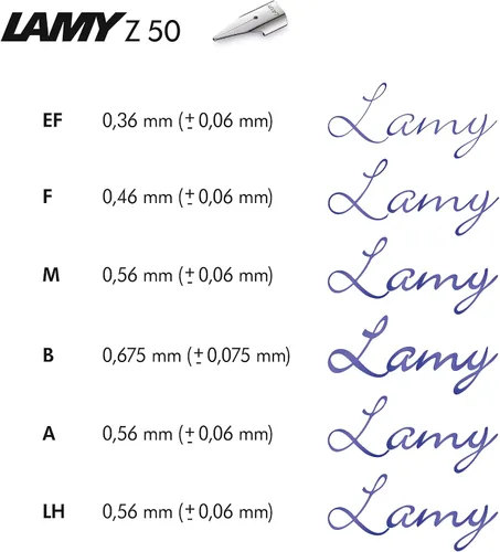 Miniatura 4 de Lamy Pluma estilográfica negra cp1 - pluma estilográfica minimalista en elegante cuerpo de metal - con clip acolchado de acero inoxidable y punta