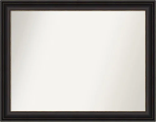 Miniatura 87 de Amanti Art Espejo de baño de bronce para sobre el fregadero, 24 x 24 pulgadas, espejo cuadrado de bronce Lara para tocador, marco de madera