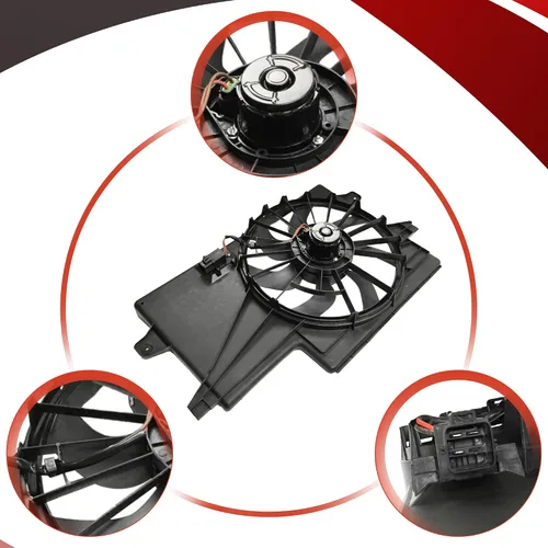 Miniatura 4 de PartsFlow Conjunto de ventilador de refrigeración del radiador compatible con Ford Focus 621-043 2008-2011