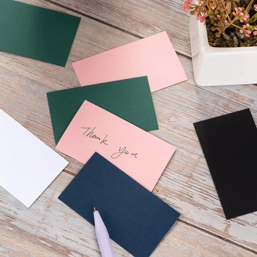 Miniatura 6 de Paquete de 100 tarjetas de papel grueso en blanco para invitaciones, tarjetas de felicitación, postales, fotos, papel grueso de 250 GSM