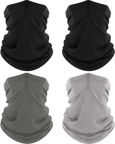 Miniatura 21 de ROXUN Paquete de 4 Polainas para Cuello, Bufanda con Protección UV, Máscara Facial Transpirable y Refrescante, Bandana para Senderismo