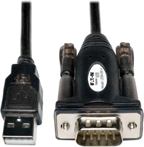 Miniatura 3 de Tripp Lite Cable adaptador serie USB a DB9/RS 232 FTDI, retención COM M/M 6 pies (U209-006-2)