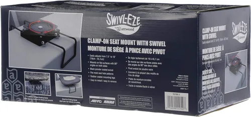 Miniatura 7 de Attwood 15700-3 Montura de Asiento, con Abrazadera y Giratoria, Se Ajusta de 7 ½ Pulgadas a 18 Pulgadas, Aluminio Revestido en Polvo Negro