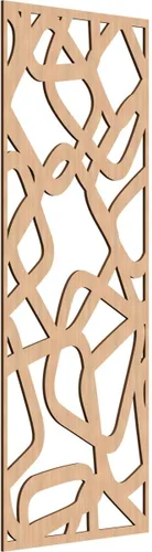 Miniatura 72 de Acme Paneles de pared decorativos de madera con calado, 9 3/8 pulgadas de ancho x 24 3/8 pulgadas de alto x 1/4 de alto, roble rojo