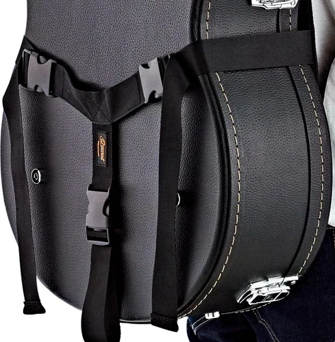 Miniatura 6 de Ortega Deluxe - Correa para mochila con cojín trasero para funda rígida, lleva tu funda rígida como una bolsa de concierto, color negro (OBPS-DLX)