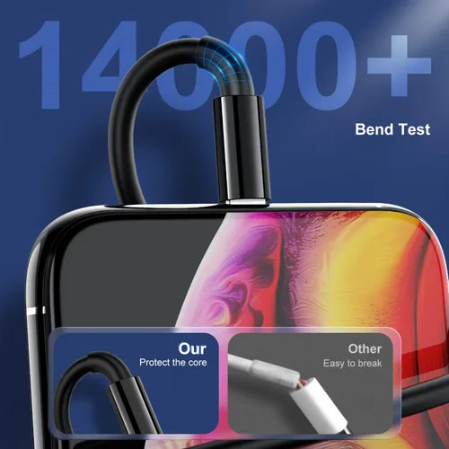 Miniatura 4 de Paquete de 3 cargadores de Apple para iPhone 12 y 11 de 10 pies, [certificado Apple MFi], cable de carga Lightning a USB de 10 pies, cable de carga