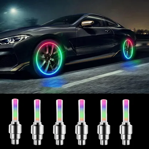 Miniatura 19 de 20 PIEZAS Tapas Fluorescentes para Vástago de Válvula de Neumático - Cubiertas Luminosas para Neumáticos de Vehículos Universales - Accesorios