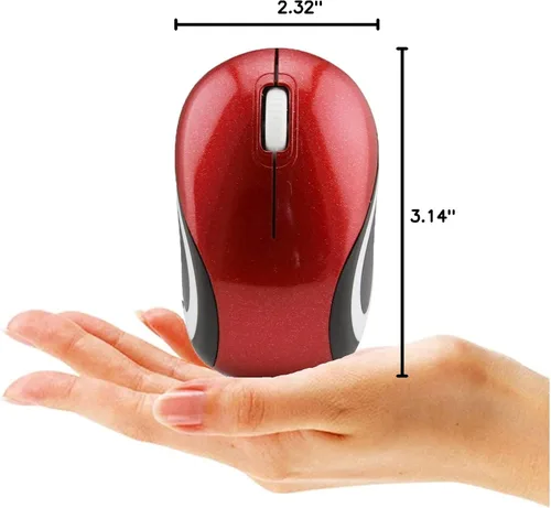 Miniatura 8 de Ratón inalámbrico lindo mini ratón de computadora para computadora portátil tamaño pequeño Ratones ópticos USB 3 botones 1000 DPI ratón inalámbrico