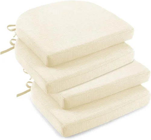 Miniatura 17 de downluxe Cojines para sillas de interior para sillas de comedor, almohadillas de espuma texturizadas suaves y cómodas para sillas de cocina