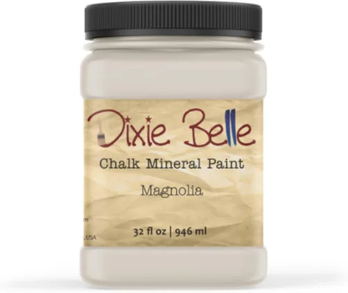Miniatura 130 de Dixie Belle Paint Company - Pintura con acabado de tiza para muebles, color negro (Caviar), 1 galón, 128 fl oz, pintura mineral color rosa intenso