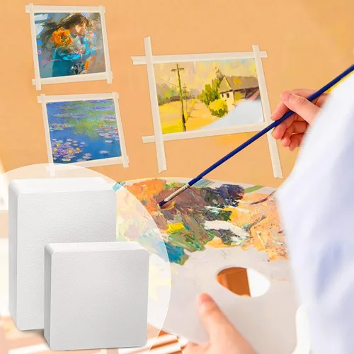 Miniatura 7 de 100 hojas de papel de acuarela a granel, 140 libras/10.58 oz de prensa en frío, bloc de papel grueso de color agua, tarjetas de regalo, papel