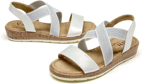 Miniatura 5 de VJH confort Women's Flat Sandals, Comfort Slip-on Elastic Ankle Strap Slingback Light Weight Casual Walking Sandals