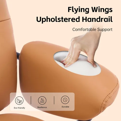 Miniatura 5 de Sillas ergonómicas de oficina en casa, silla de oficina de piel, cómoda silla de oficina con reposabrazos acolchados, silla de computadora cómoda