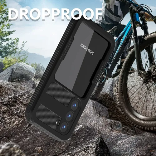 Miniatura 8 de Samsung Galaxy S23 - Funda impermeable a prueba de caídas, Galaxy S23 de cuerpo completo, funda totalmente sellada con protector de pantalla