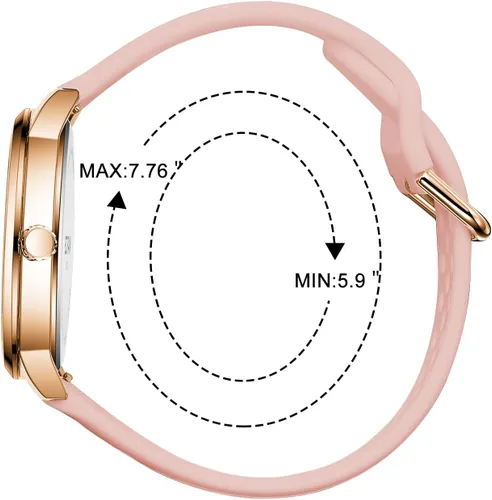 Miniatura 4 de BOFAN Reloj de enfermera para profesionales médicos, estudiantes, médicos con esfera fácil de leer, segunda mano y 24 horas, banda de silicona suave