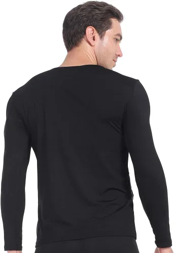 Miniatura 6 de MANCYFIT Camisas térmicas para hombre con forro polar y manga larga