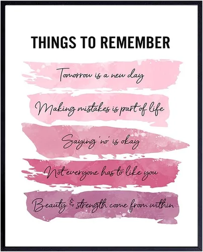 Miniatura 11 de Arte y decoración de pared con citas inspiradoras positivas - GRANDE 11X14 - Regalos de aliento edificantes para mujeres, niñas, adolescentes