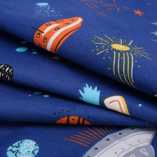 Miniatura 5 de Sábana bajera para cuna Astronaut Space Galaxy - Sábana para cuna de bebé en poliéster para cuna estándar y colchones para niños pequeños, 1 paquete