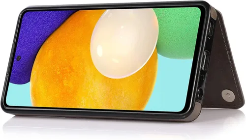 Miniatura 6 de Funda de teléfono para Samsung Galaxy A52 5G/4G con protector de pantalla de vidrio templado y tarjetero con soporte para tarjetero, accesorios