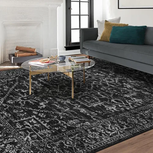 Miniatura 7 de Tapete para silla de suelo duro, 60 x 48 pulgadas, tapete para silla de oficina para superficie dura, alfombra de área para sala de estar, tapete