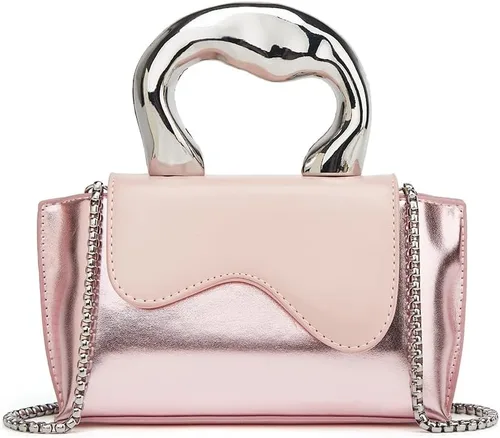 Bolso pequeño de color plateado, bolsos cruzados, bolsos de noche Y2K, bolso de mano para mujer, bolsos de hombro, bolsa de mano para mujer 2023