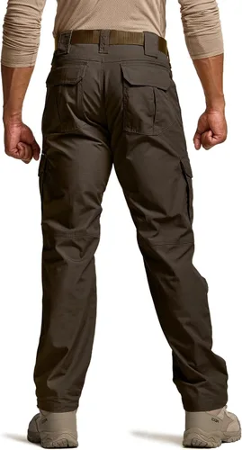 Miniatura 2 de CQR - Pantalones tácticos tipo cargo para hombre, tejido ripstop, resistentes al agua, ligeros, para uso diario, trabajo, senderismo o exteriores