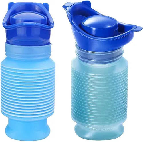 Miniatura 10 de Orinario portátil para hombres y mujeres, botella de urinario de emergencia a prueba de derrames, urinarios plegables a prueba de fugas, botella