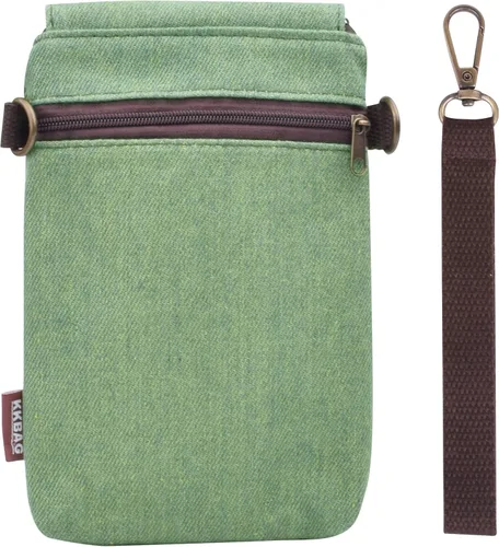 Miniatura 7 de WITERY Monedero pequeño de lona para teléfono celular, hecho a mano, lindo bolso cruzado para teléfono con correa ajustable para el hombro Agujero