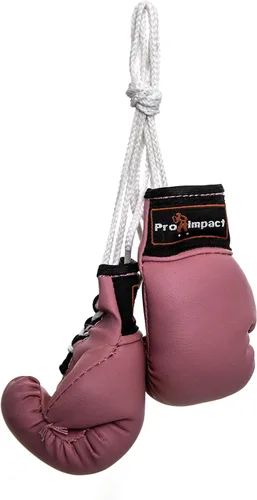 Miniatura 5 de Mini guantes de boxeo – Guantes de boxeo en miniatura – Decoración colgante o exhibición de recuerdo – para uso doméstico y coche – 1 par (negro)