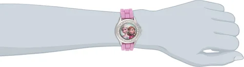 Miniatura 2 de Disney FZN3554 Frozen Anna and Elsa - Reloj acentuado con diamantes de imitación con correa rosa brillante Rosado Movimiento de cuarzo