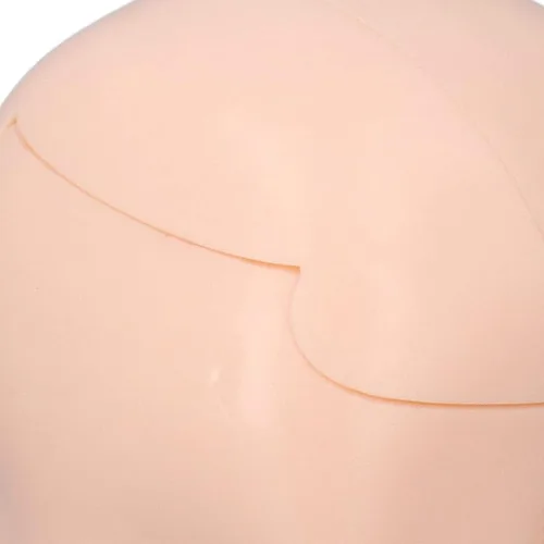 Miniatura 3 de Cabeza de muñeca en blanco, cabeza de muñeca articulada de silicona de repuesto, exquisita para muñeca articulada de bola de 1/12 (blanco normal)