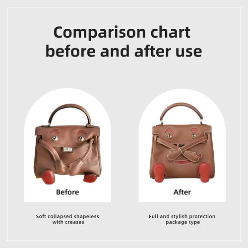 Miniatura 4 de DGAZ Organizador de bolso de seda para bolsa de muñeca Hermes Kelly, organizador de bolsas suave y sedoso, bolso de lujo y moldeador de bolsa